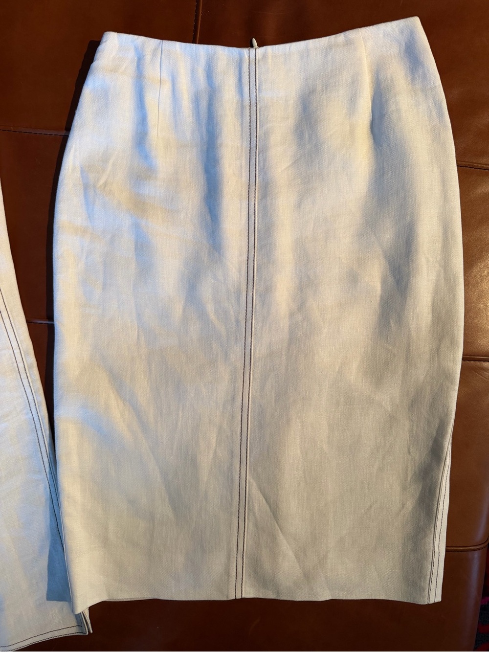 AKRIS Vintage Linen Blazer and Skirt Set - Picture 10 of 12